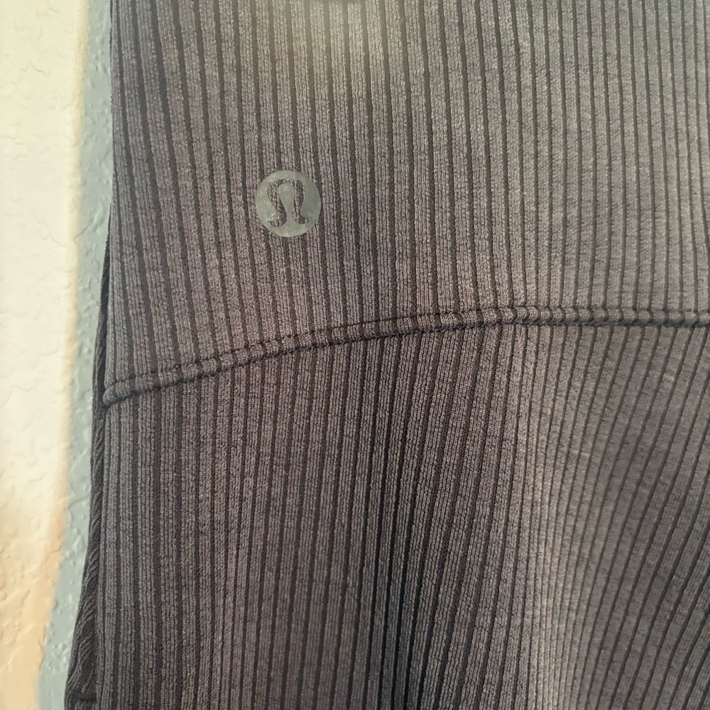 Black/Charcoal Ribbed Pants - Picture 8 of 10